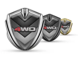 Car Badge Racing Design Glossy Finish